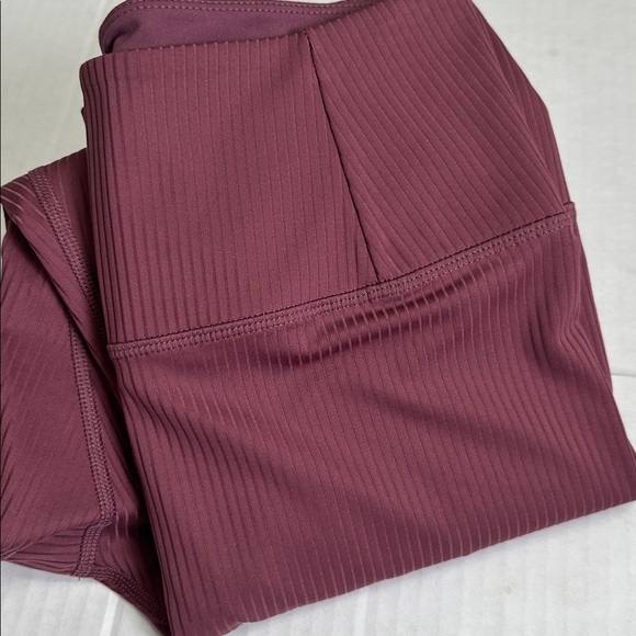 girlfriend collective Pants - Girlfriend Collective Ribbed High Rise Pull On Leggings Womens Medium Activewear